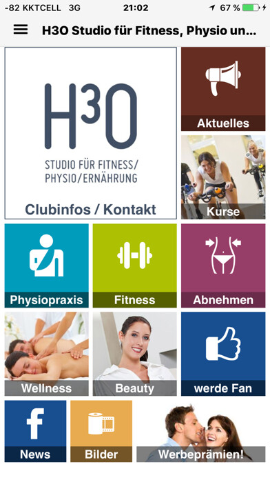 Emulate iPhone app H3O Studio für Fitness, Physio using MyAndroid Emulate iPhone app H3O Studio für Fitness, Physio using MyAndroid
