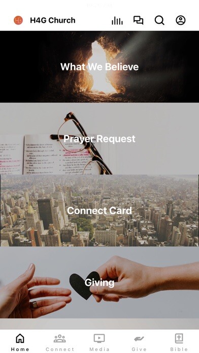 Emulate iPhone app H4G Church using MyAndroid