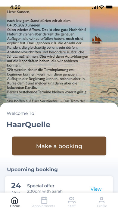 Emulate iPhone app HaarQuelle using MyAndroid Emulate iPhone app HaarQuelle using MyAndroid