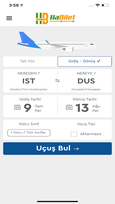 Emulate iPhone app HaBilet using MyAndroid
