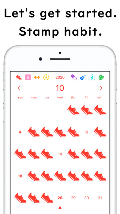 Emulate iPhone app Habit8: Simple Habit Calendar using MyAndroid Emulate iPhone app Habit8: Simple Habit Calendar using MyAndroid