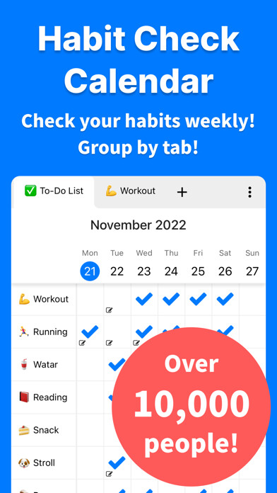 Emulate iPhone app Habit Check Calendar using MyAndroid Emulate iPhone app Habit Check Calendar using MyAndroid