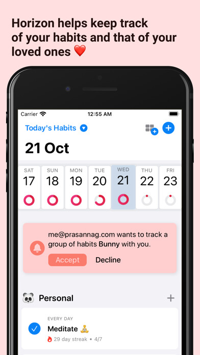 Emulate iPhone app Habit & Goal Tracker using MyAndroid Emulate iPhone app Habit & Goal Tracker using MyAndroid