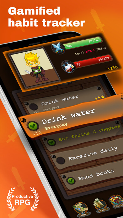 Emulate iPhone app Habit Hunter: Habit tracker using MyAndroid Emulate iPhone app Habit Hunter: Habit tracker using MyAndroid