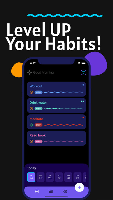 Emulate iPhone app HabitOn - Goal & Habit Tracker using MyAndroid Emulate iPhone app HabitOn - Goal & Habit Tracker using MyAndroid
