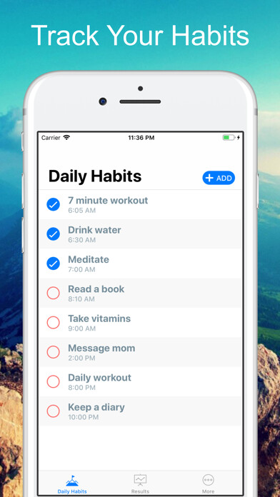 Emulate iPhone app Habits - Goal & Habits Tracker using MyAndroid Emulate iPhone app Habits - Goal & Habits Tracker using MyAndroid