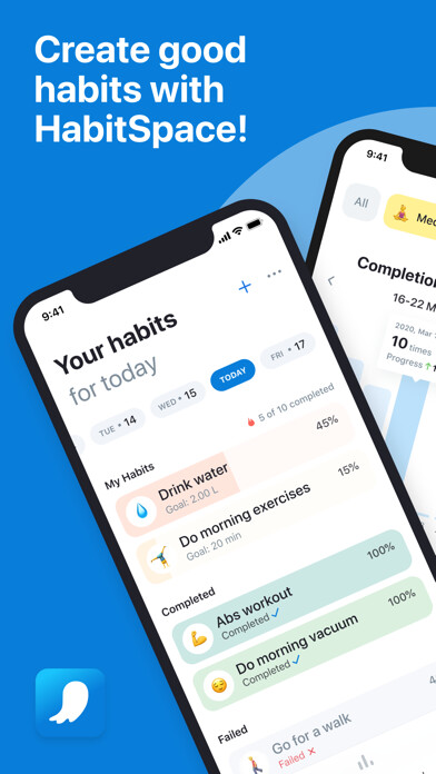 Emulate iPhone app Habit Space - Daily Tracker using MyAndroid Emulate iPhone app Habit Space - Daily Tracker using MyAndroid