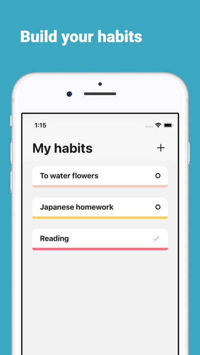 Emulate iPhone app Habits tracker — achieve goals using MyAndroid Emulate iPhone app Habits tracker — achieve goals using MyAndroid