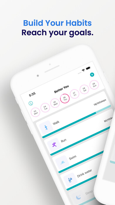 Emulate iPhone app Habit Tracker - Better You using MyAndroid Emulate iPhone app Habit Tracker - Better You using MyAndroid