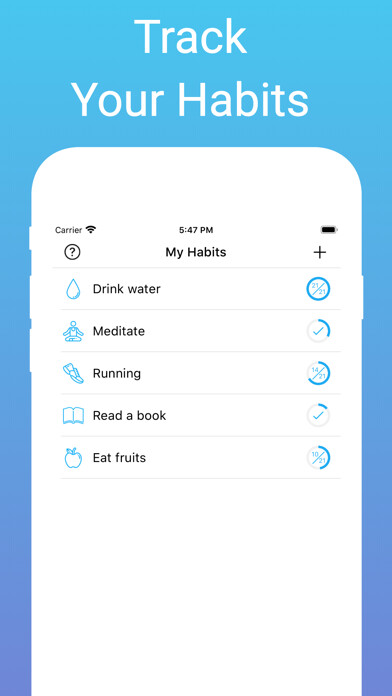 Emulate iPhone app Habit Tracker - Daily Routine using MyAndroid Emulate iPhone app Habit Tracker - Daily Routine using MyAndroid