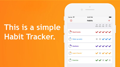 Emulate iPhone app Habitty - Habit Tracker using MyAndroid Emulate iPhone app Habitty - Habit Tracker using MyAndroid