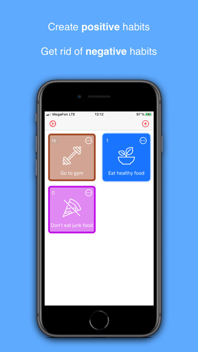 Emulate iPhone app Habitude - habits tracker using MyAndroid Emulate iPhone app Habitude - habits tracker using MyAndroid