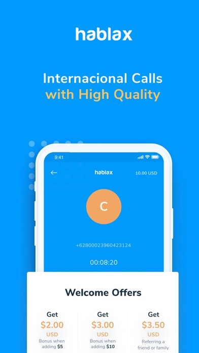 Emulate iPhone app Hablax: Mobile Recharges using MyAndroid
