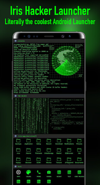 Run android online APK Hacker Launcher from MyAndroid or emulate Hacker Launcher using MyAndroid