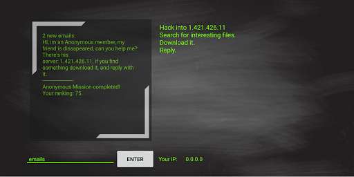 Run android online APK Hacker OS from MyAndroid or emulate Hacker OS using MyAndroid