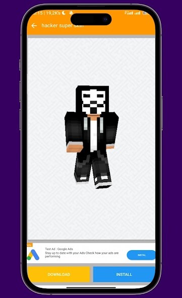 Run android online APK Hacker Skin for Minecraft PE from MyAndroid or emulate Hacker Skin for Minecraft PE using MyAndroid Run android online APK Hacker Skin for Minecraft PE from MyAndroid or emulate Hacker Skin for Minecraft PE using MyAndroid