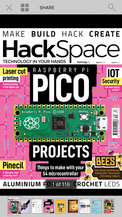 Emulate iPhone app HackSpace magazine using MyAndroid