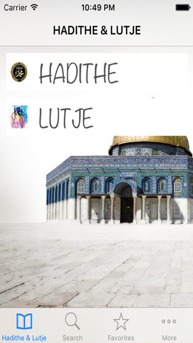 Emulate iPhone app Hadithe dhe Lutje using MyAndroid Emulate iPhone app Hadithe dhe Lutje using MyAndroid