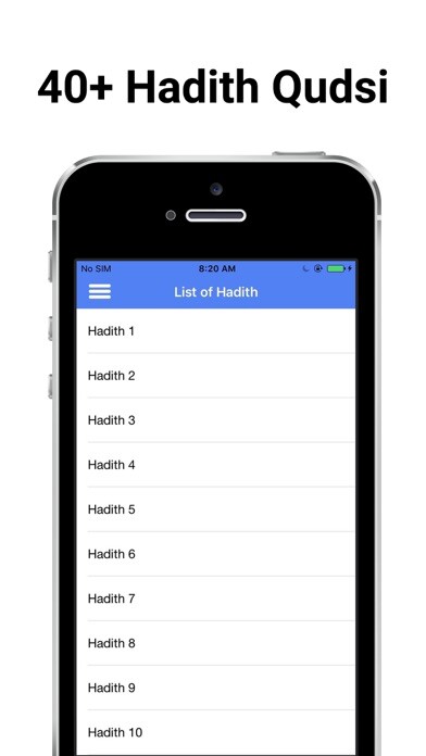 Emulate iPhone app Hadith Qudsi with translation using MyAndroid Emulate iPhone app Hadith Qudsi with translation using MyAndroid
