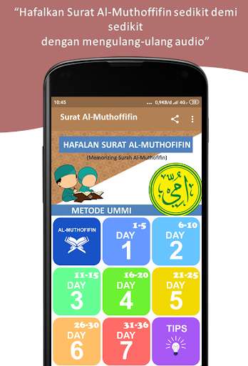 Run android online APK Hafalan Surat Al-Muthoffifin Metode Ummi Memorize from MyAndroid or emulate Hafalan Surat Al-Muthoffifin Metode Ummi Memorize using MyAndroid