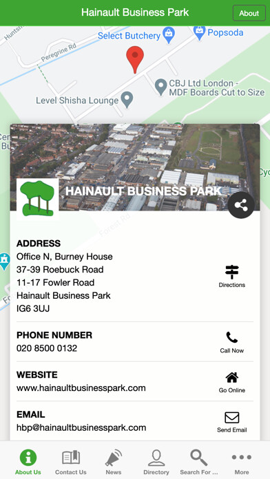Emulate iPhone app Hainault Business Park App using MyAndroid Emulate iPhone app Hainault Business Park App using MyAndroid