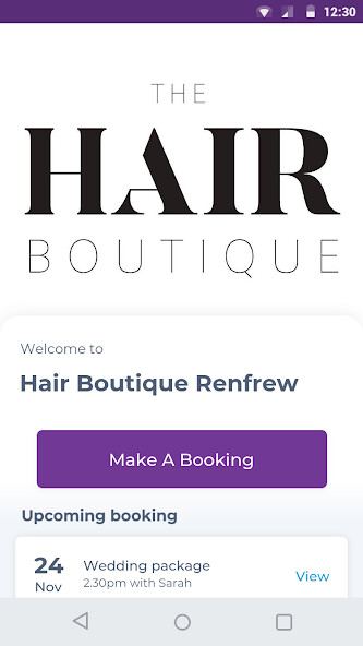 Run android online APK Hair Boutique Renfrew from MyAndroid or emulate Hair Boutique Renfrew using MyAndroid