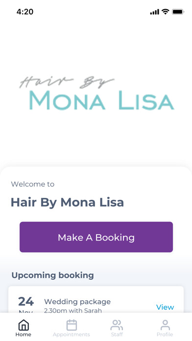 Emulate iPhone app Hair By Mona Lisa using MyAndroid