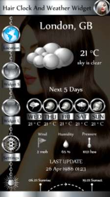 Emulate Android APK Hair Clock And Weather Widget Emulate Android APK Hair Clock And Weather Widget