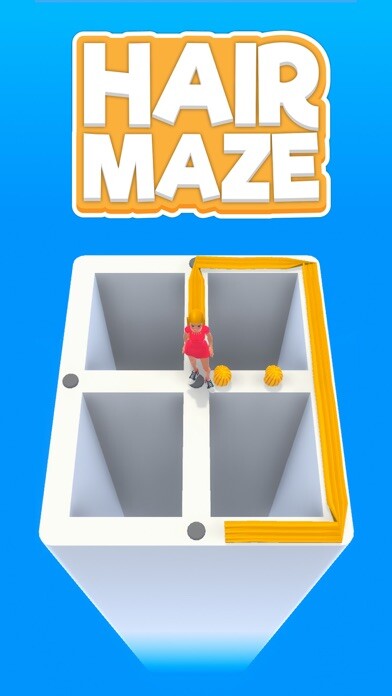 Emulate iPhone app Hair Maze using MyAndroid