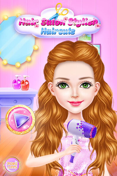 Emulate iPhone app Hair Salon Stylish Haircuts using MyAndroid