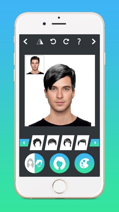 Emulate iPhone app Hair Style Changer Men & Women using MyAndroid Emulate iPhone app Hair Style Changer Men & Women using MyAndroid