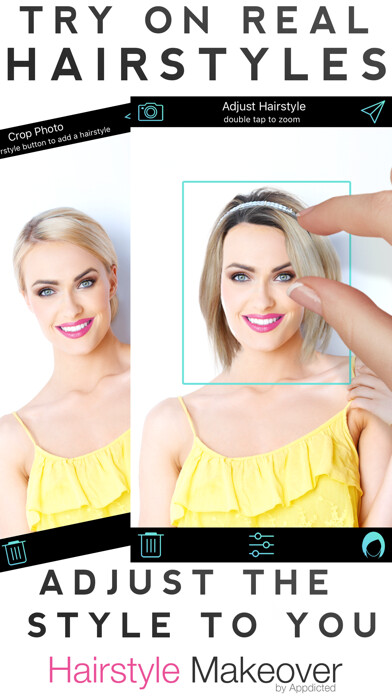 Emulate iPhone app Hairstyle Makeover using MyAndroid