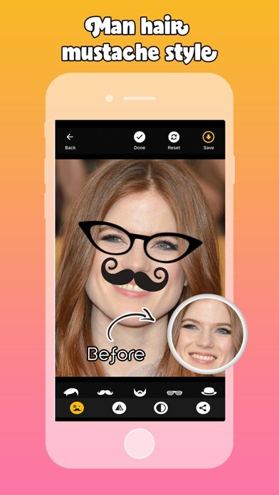 Emulate iPhone app Hair Style Photo Lab using MyAndroid Emulate iPhone app Hair Style Photo Lab using MyAndroid