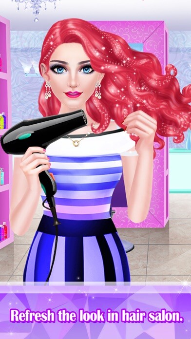 Emulate iPhone app Hair Styles Fashion Girl Salon using MyAndroid Emulate iPhone app Hair Styles Fashion Girl Salon using MyAndroid