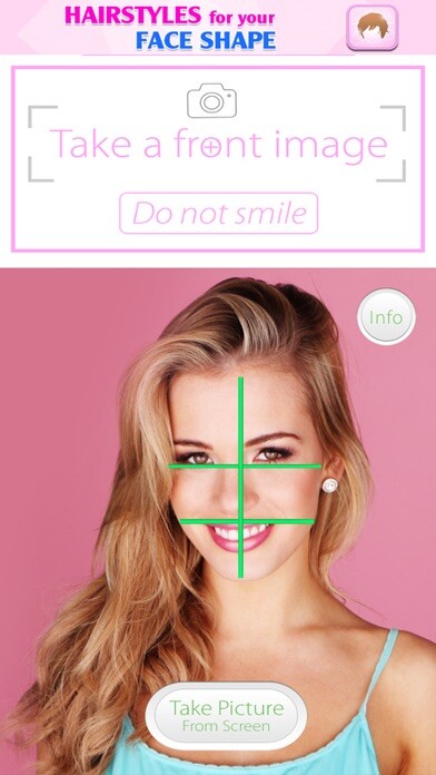Emulate iPhone app Hairstyles for Your Face Shape using MyAndroid