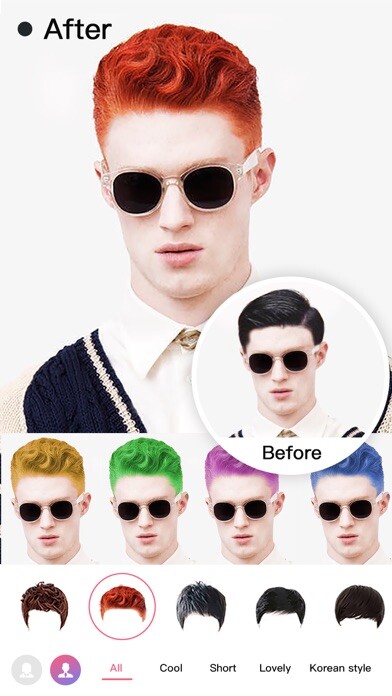 Emulate iPhone app HairStyle Try On & Hair Cut using MyAndroid