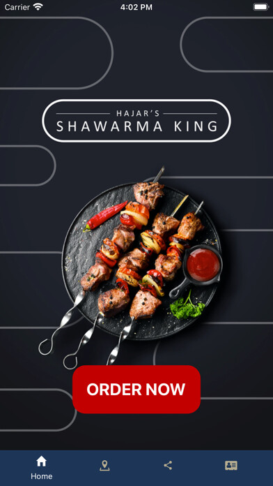 Emulate iPhone app Hajars Shawarma King using MyAndroid