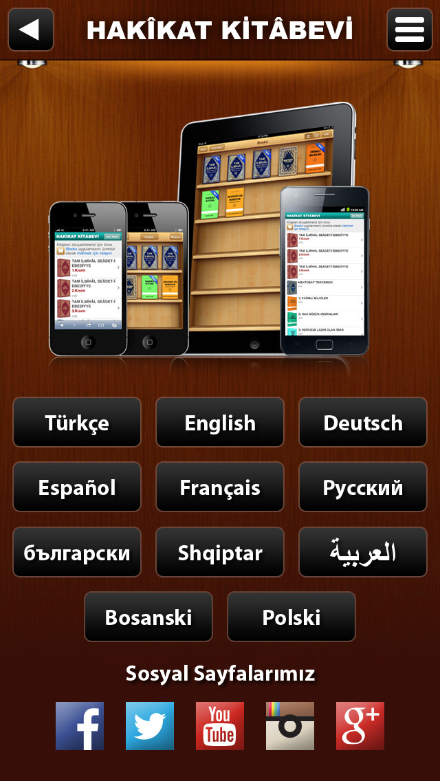 Emulate iPhone app Hakikat Kitabevi eBook using MyAndroid Emulate iPhone app Hakikat Kitabevi eBook using MyAndroid