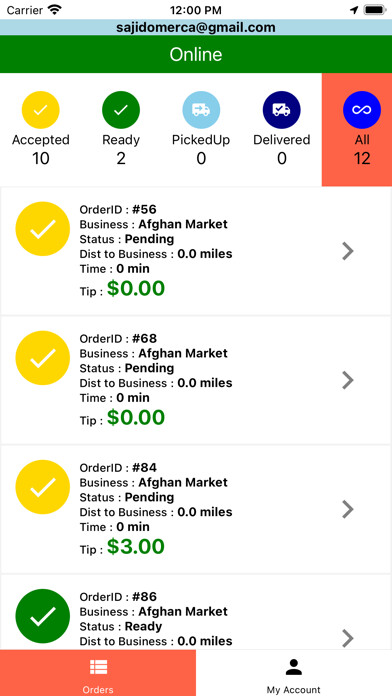 Emulate iPhone app HalalDeliveries-Driver using MyAndroid Emulate iPhone app HalalDeliveries-Driver using MyAndroid