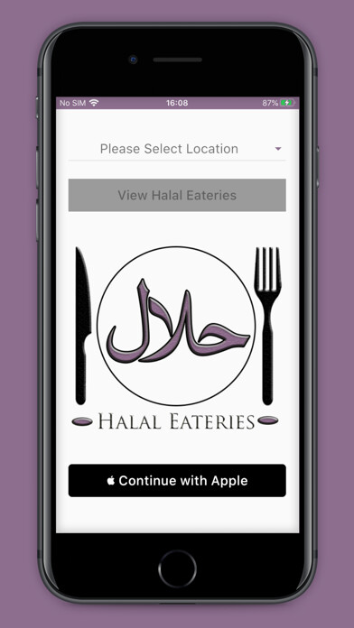 Emulate iPhone app Halal Eateries UK using MyAndroid Emulate iPhone app Halal Eateries UK using MyAndroid