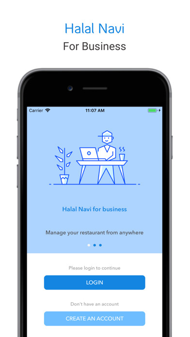 Emulate iPhone app Halal Navi for Business using MyAndroid