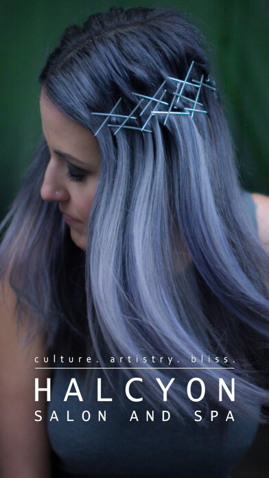 Emulate iPhone app Halcyon Aveda Salon and Spa using MyAndroid