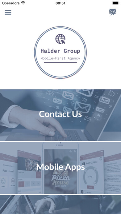 Emulate iPhone app Halder Group using MyAndroid