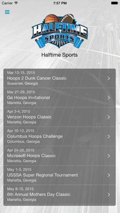 Emulate iPhone app Halftime Sports using MyAndroid