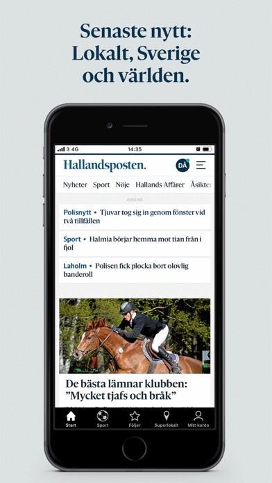 Emulate iPhone app Hallandsposten using MyAndroid Emulate iPhone app Hallandsposten using MyAndroid