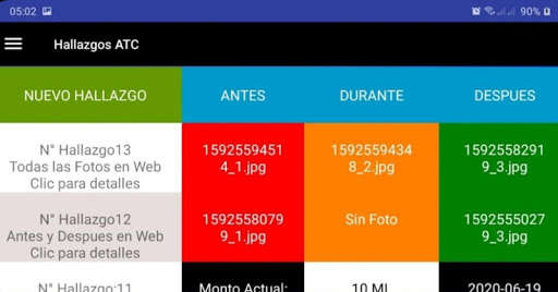 Run android online APK hallazgos Cliente ATC from MyAndroid or emulate hallazgos Cliente ATC using MyAndroid