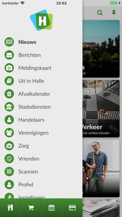 Emulate iPhone app Halle - Onze Stad App using MyAndroid