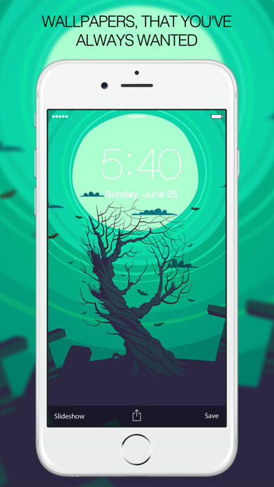 Emulate iPhone app Halloween Backgrounds & Halloween Wallpapers HD using MyAndroid