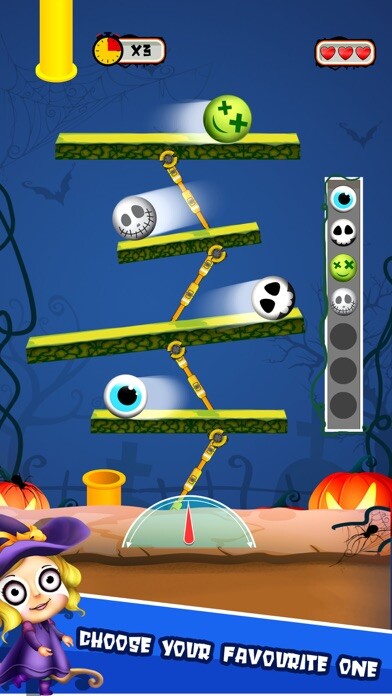 Emulate iPhone app Halloween Ball Balancer using MyAndroid