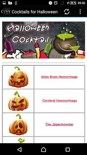 Run android online APK Halloween Cocktails from MyAndroid or emulate Halloween Cocktails using MyAndroid